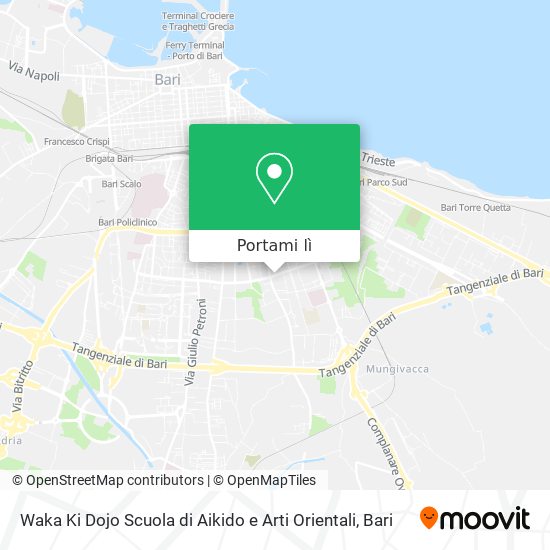 Mappa Waka Ki Dojo Scuola di Aikido e Arti Orientali