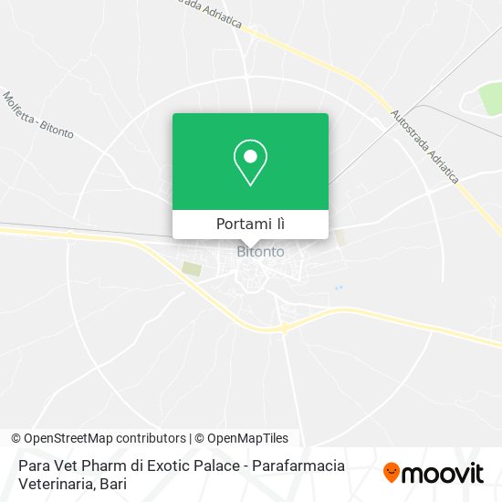 Mappa Para Vet Pharm di Exotic Palace - Parafarmacia Veterinaria