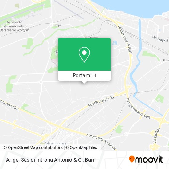Mappa Arigel Sas di Introna Antonio & C.
