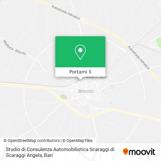 Mappa Studio di Consulenza Automobilistica Scaraggi di Scaraggi Angela