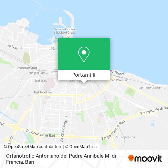 Mappa Orfanotrofio Antoniano del Padre Annibale M. di Francia