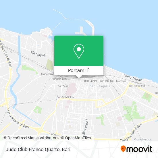 Mappa Judo Club Franco Quarto