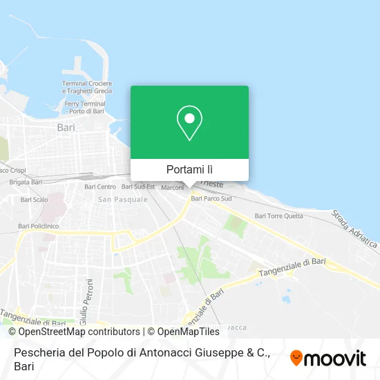 Mappa Pescheria del Popolo di Antonacci Giuseppe & C.