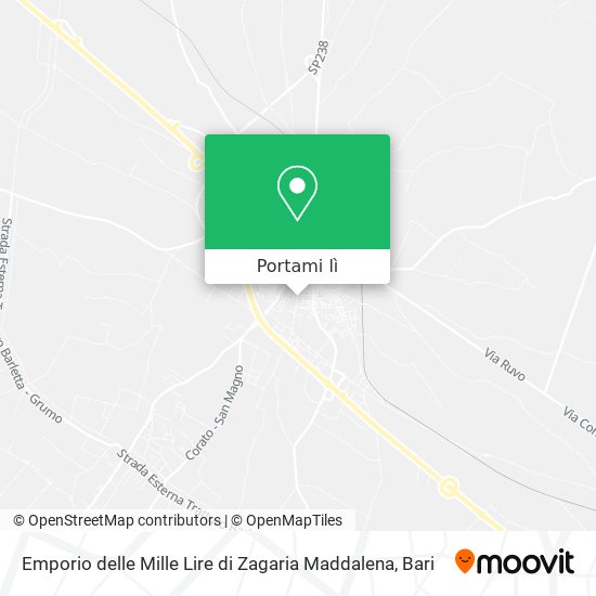 Mappa Emporio delle Mille Lire di Zagaria Maddalena