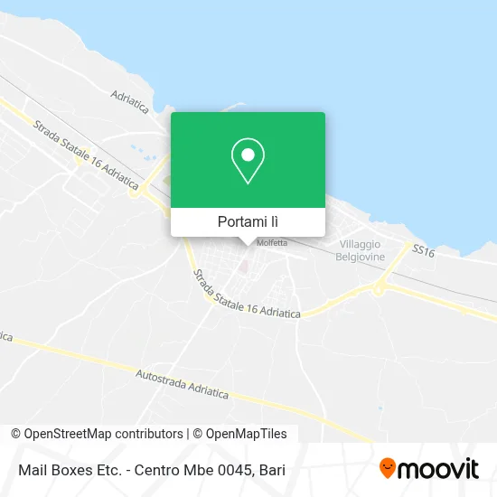 Mappa Mail Boxes Etc. - Centro Mbe 0045