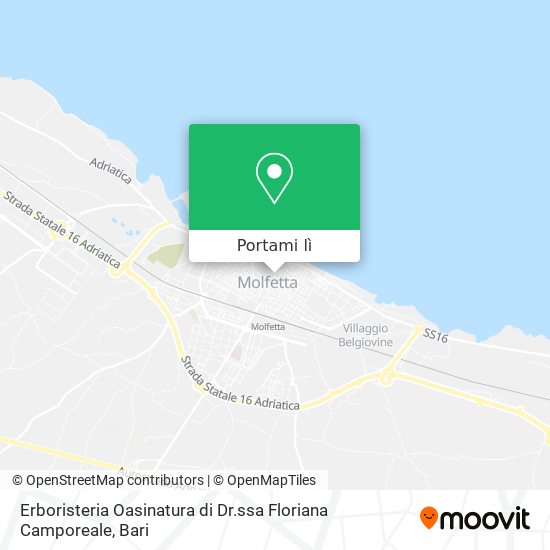 Mappa Erboristeria Oasinatura di Dr.ssa Floriana Camporeale
