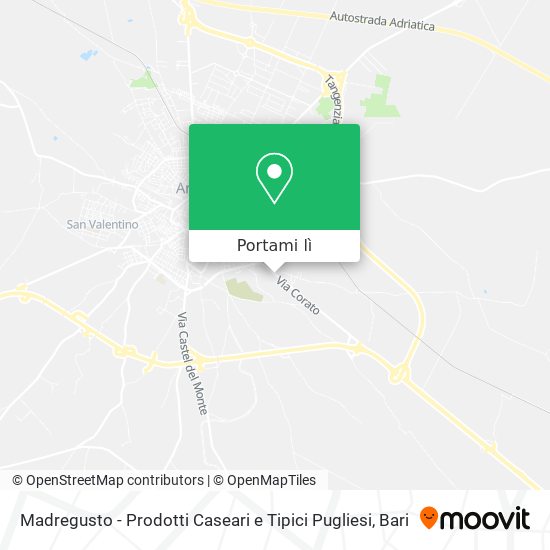 Mappa Madregusto - Prodotti Caseari e Tipici Pugliesi