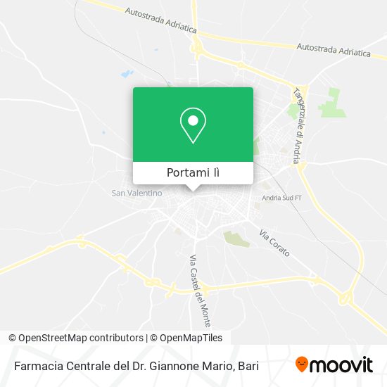 Mappa Farmacia Centrale del Dr. Giannone Mario