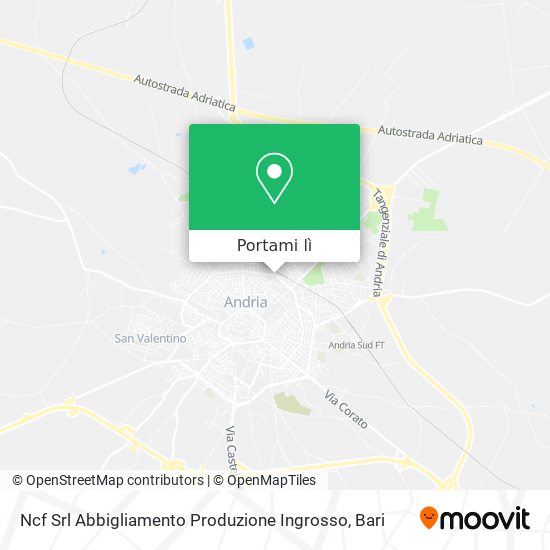 Mappa Ncf Srl Abbigliamento Produzione Ingrosso