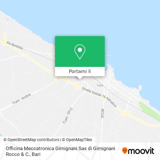 Mappa Officina Meccatronica Gimignani Sas di Gimignani Rocco & C.