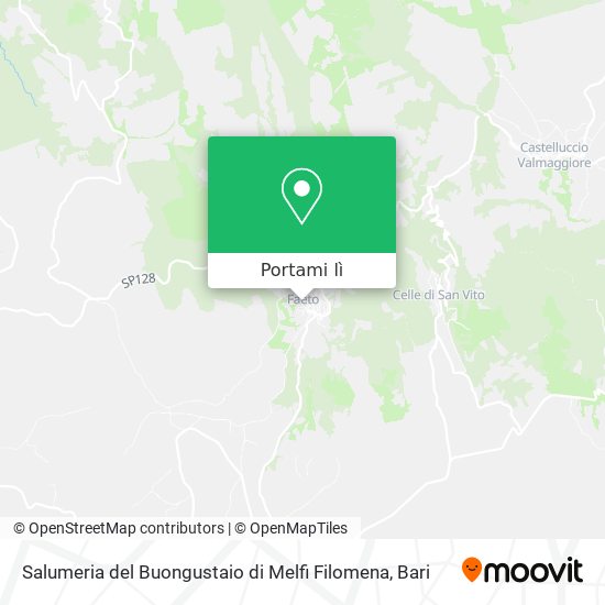 Mappa Salumeria del Buongustaio di Melfi Filomena