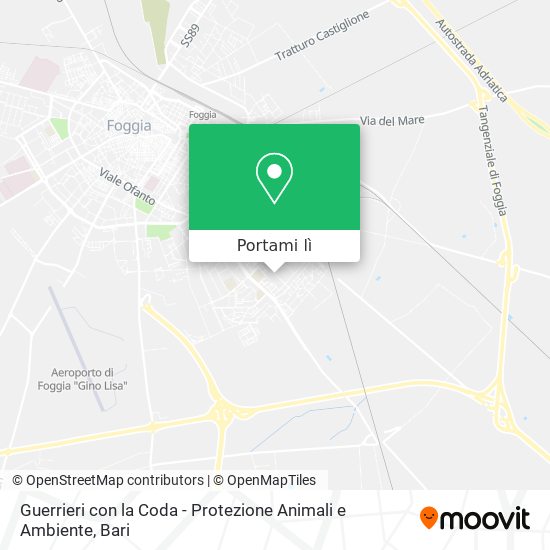 Mappa Guerrieri con la Coda - Protezione Animali e Ambiente