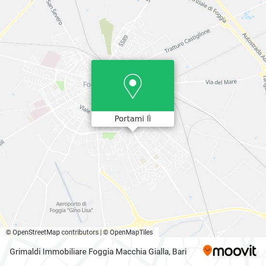Mappa Grimaldi Immobiliare Foggia Macchia Gialla