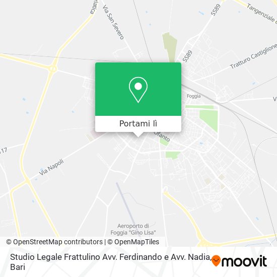 Mappa Studio Legale Frattulino Avv. Ferdinando e Avv. Nadia