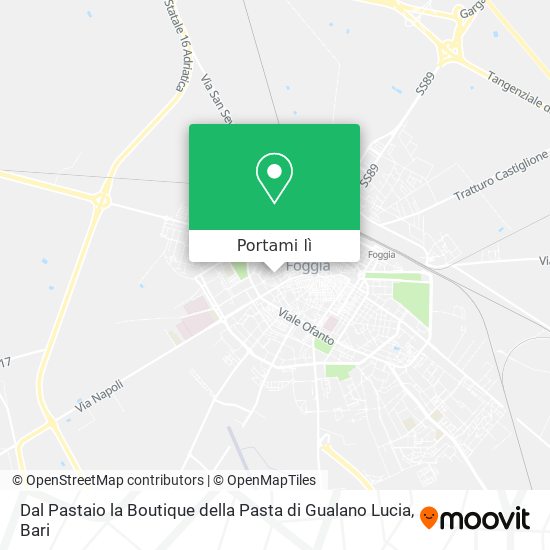 Mappa Dal Pastaio la Boutique della Pasta di Gualano Lucia