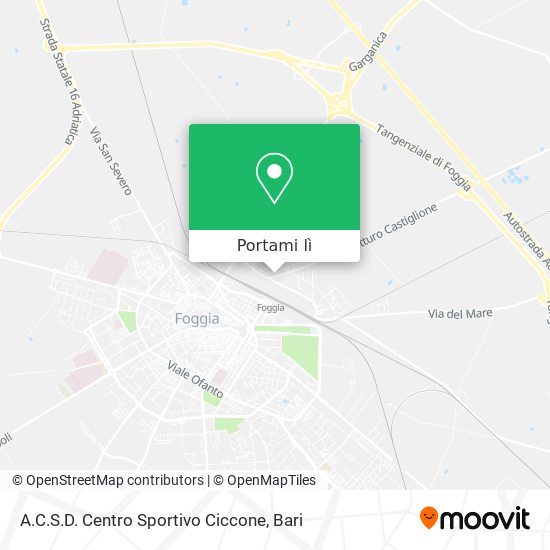 Mappa A.C.S.D. Centro Sportivo Ciccone