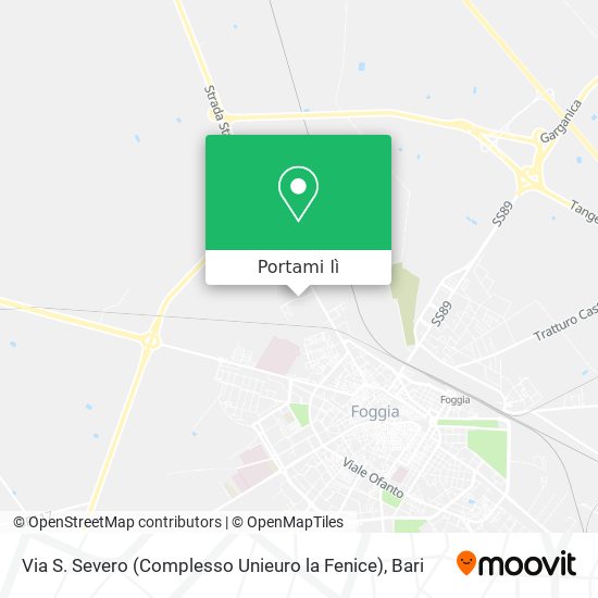 Mappa Via S. Severo (Complesso Unieuro la Fenice)