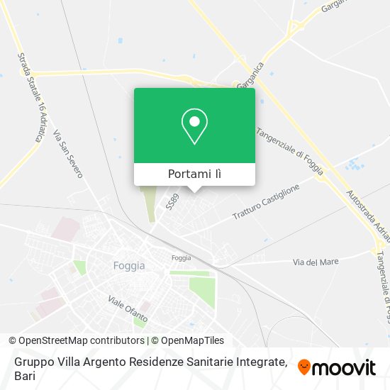Mappa Gruppo Villa Argento Residenze Sanitarie Integrate