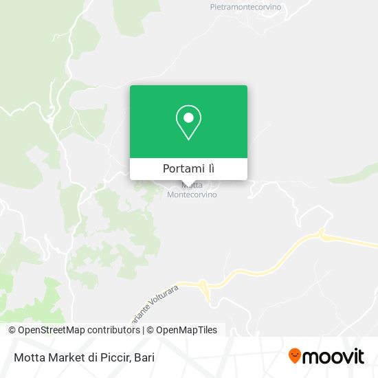 Mappa Motta Market di Piccir