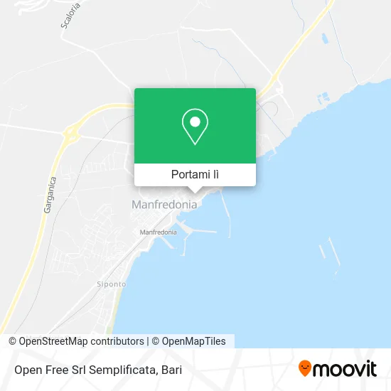 Mappa Open Free Srl Semplificata