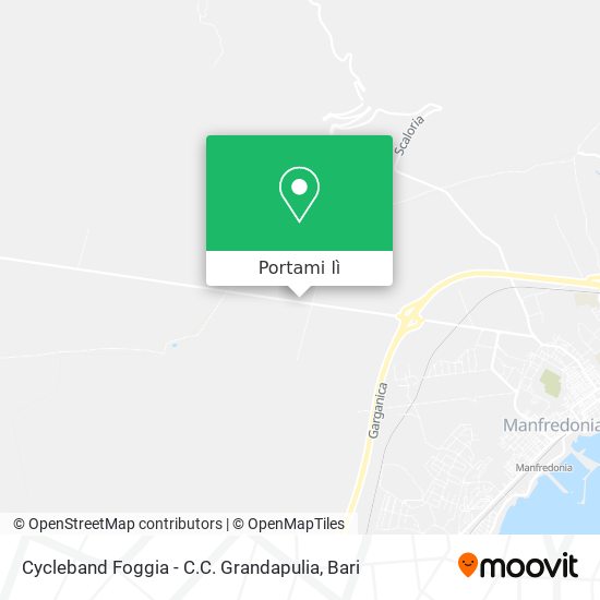 Mappa Cycleband Foggia - C.C. Grandapulia