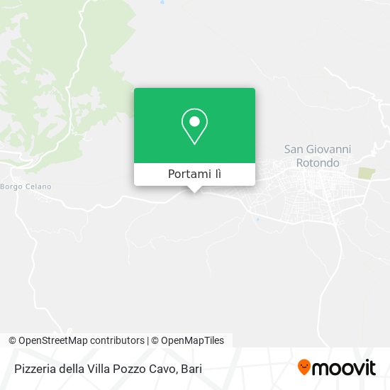 Mappa Pizzeria della Villa Pozzo Cavo