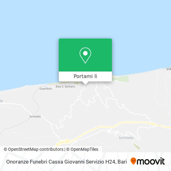 Mappa Onoranze Funebri Cassa Giovanni Servizio H24