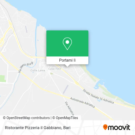 Mappa Ristorante Pizzeria il Gabbiano