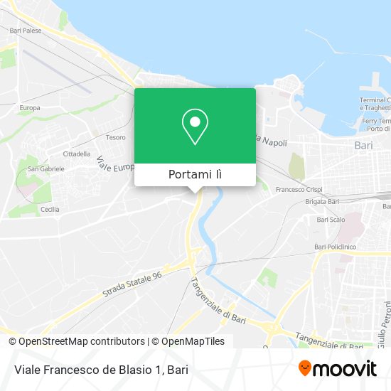 Mappa Viale Francesco de Blasio 1