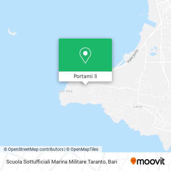 Mappa Scuola Sottufficiali Marina Militare Taranto