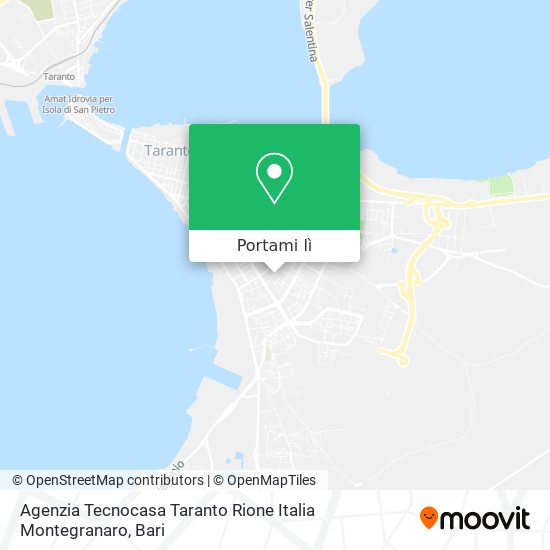 Mappa Agenzia Tecnocasa Taranto Rione Italia Montegranaro