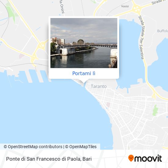 Mappa Ponte di San Francesco di Paola
