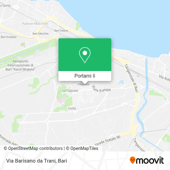 Mappa Via Barisano da Trani