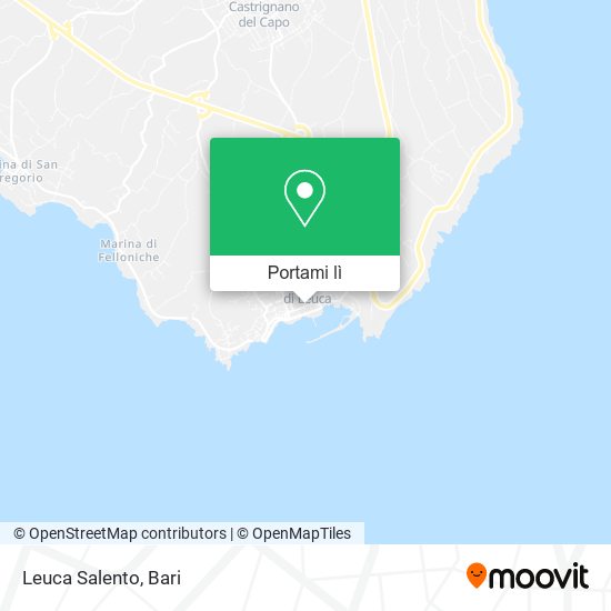 Mappa Leuca Salento