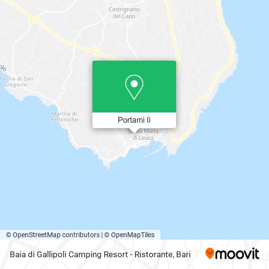 Mappa Baia di Gallipoli Camping Resort - Ristorante