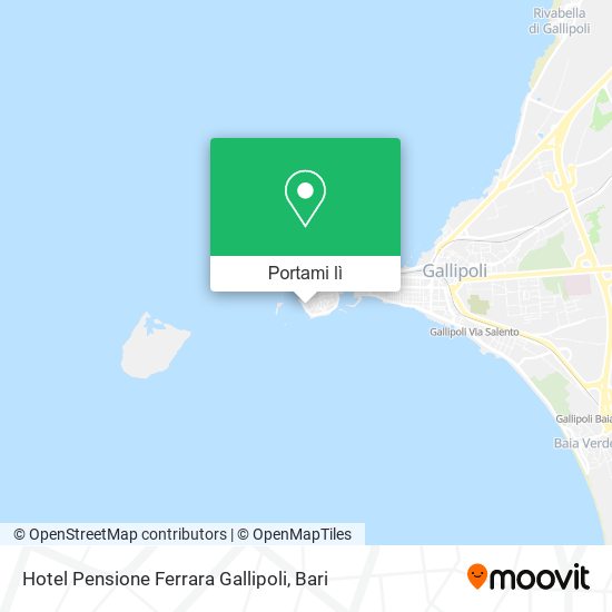 Mappa Hotel Pensione Ferrara Gallipoli