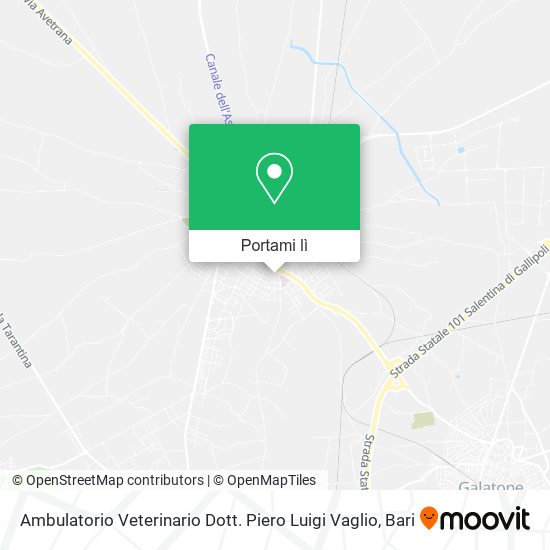 Mappa Ambulatorio Veterinario Dott. Piero Luigi Vaglio
