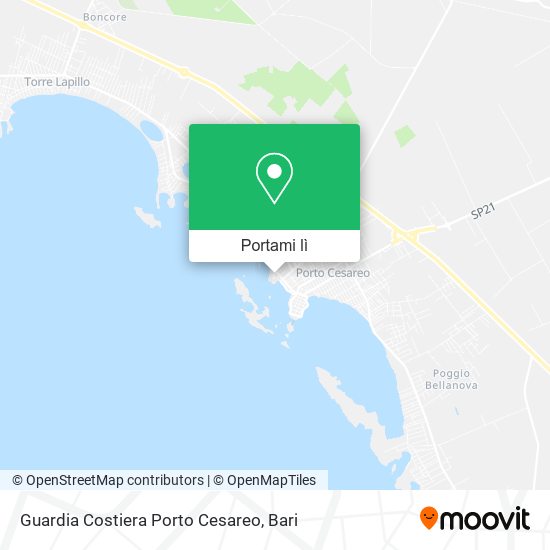 Mappa Guardia Costiera Porto Cesareo
