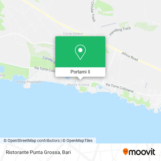 Mappa Ristorante Punta Grossa