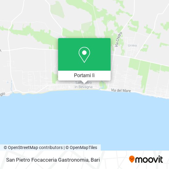 Mappa San Pietro Focacceria Gastronomia