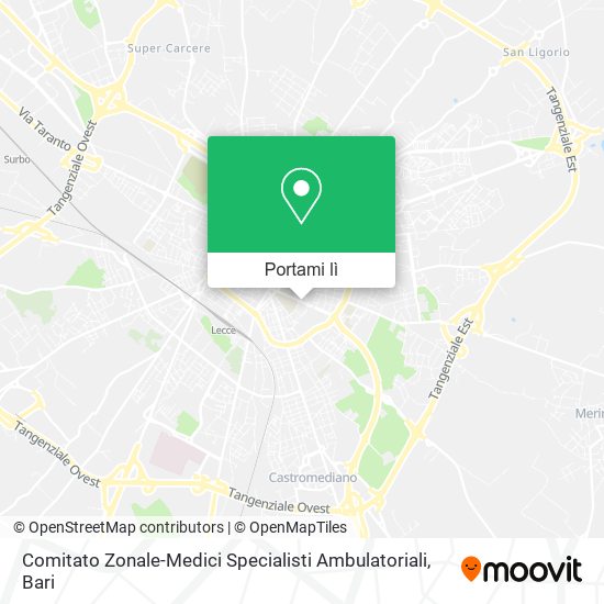 Mappa Comitato Zonale-Medici Specialisti Ambulatoriali