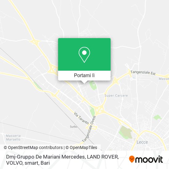 Mappa Dmj-Gruppo De Mariani Mercedes, LAND ROVER, VOLVO, smart