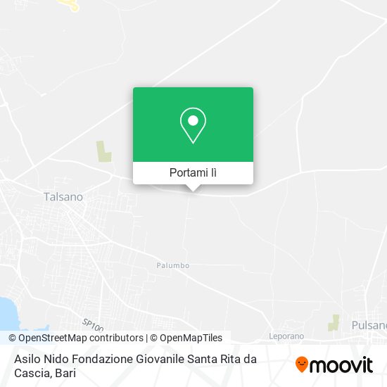 Mappa Asilo Nido Fondazione Giovanile Santa Rita da Cascia