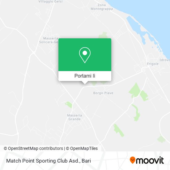 Mappa Match Point Sporting Club Asd.