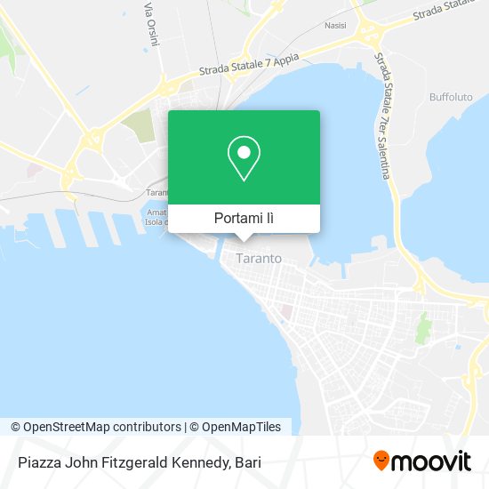 Mappa Piazza John Fitzgerald Kennedy