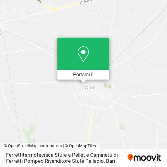 Mappa Ferrettitermotecnica Stufe a Pellet e Caminetti di Ferretti Pompeo Rivenditore Stufe Palladio