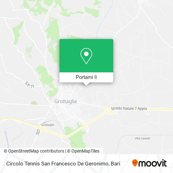 Mappa Circolo Tennis San Francesco De Geronimo