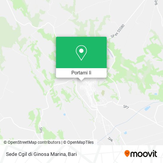 Mappa Sede Cgil di Ginosa Marina