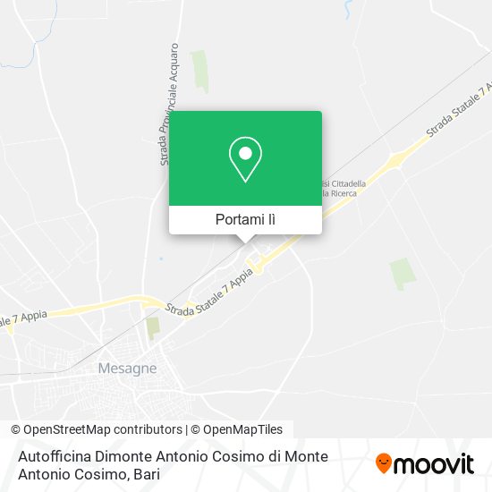Mappa Autofficina Dimonte Antonio Cosimo di Monte Antonio Cosimo