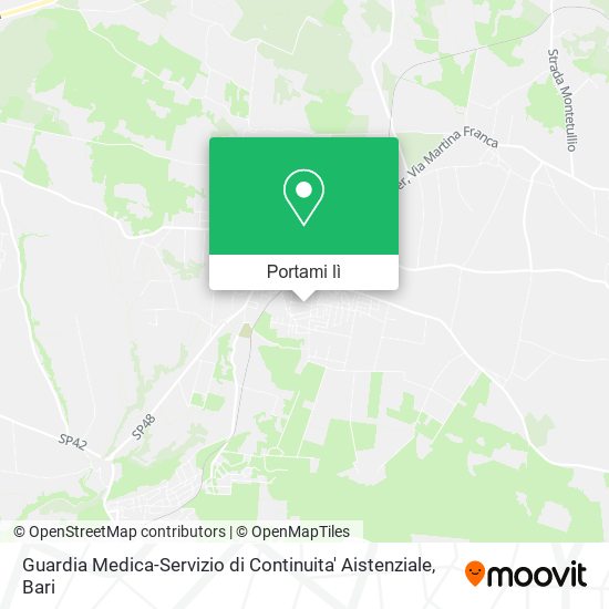 Mappa Guardia Medica-Servizio di Continuita' Aistenziale